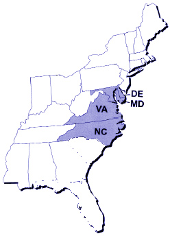 east coast map
